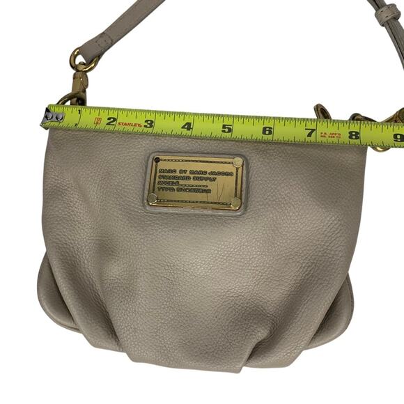 Marc by Marc Jacobs Crossbody Leather Taupe Zipper Closure Full Lining - Picture 9 of 14